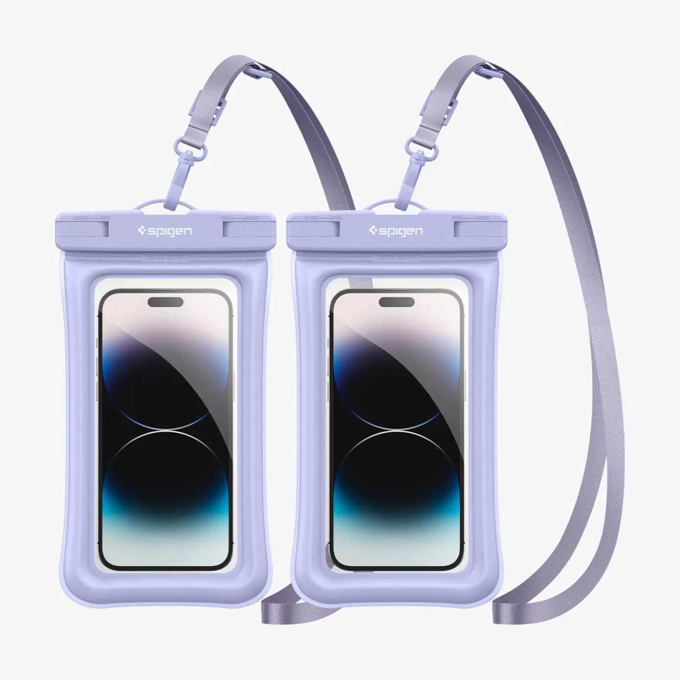 Spigen Travel Accessories | AquaShield Case | Floating (2 Pack) Aqua Blue