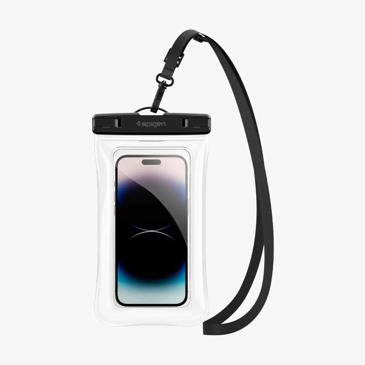 Spigen Travel Accessories | AquaShield Case | Floating (2 Pack) Crystal Clear