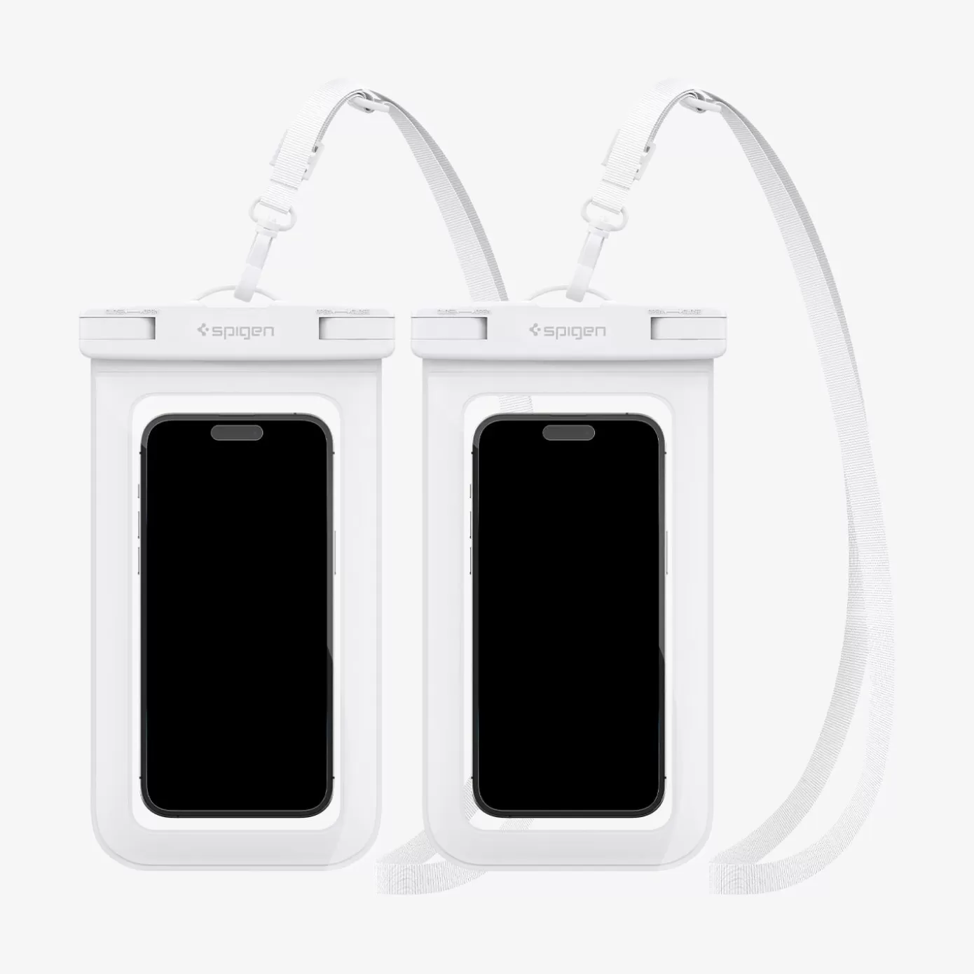 Spigen Travel Accessories | AquaShield Case (2 Pack) White