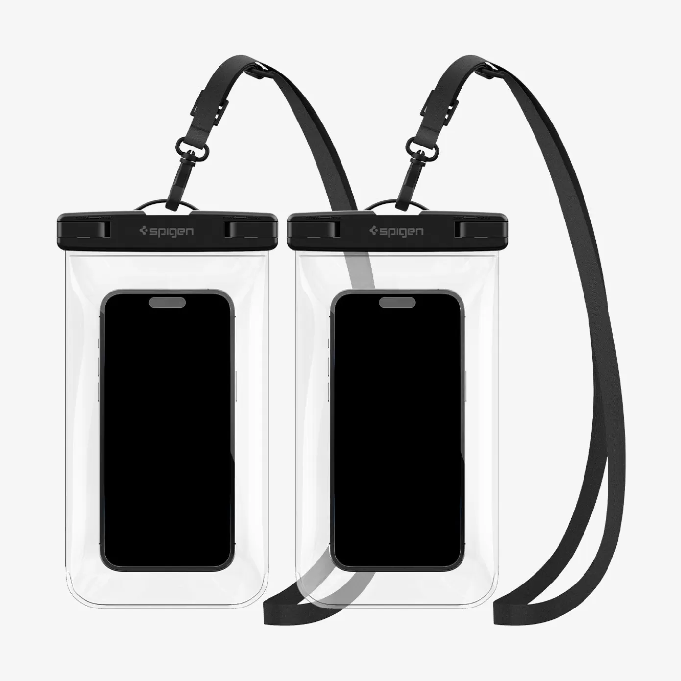 Spigen Travel Accessories | AquaShield Case (2 Pack) Crystal Clear