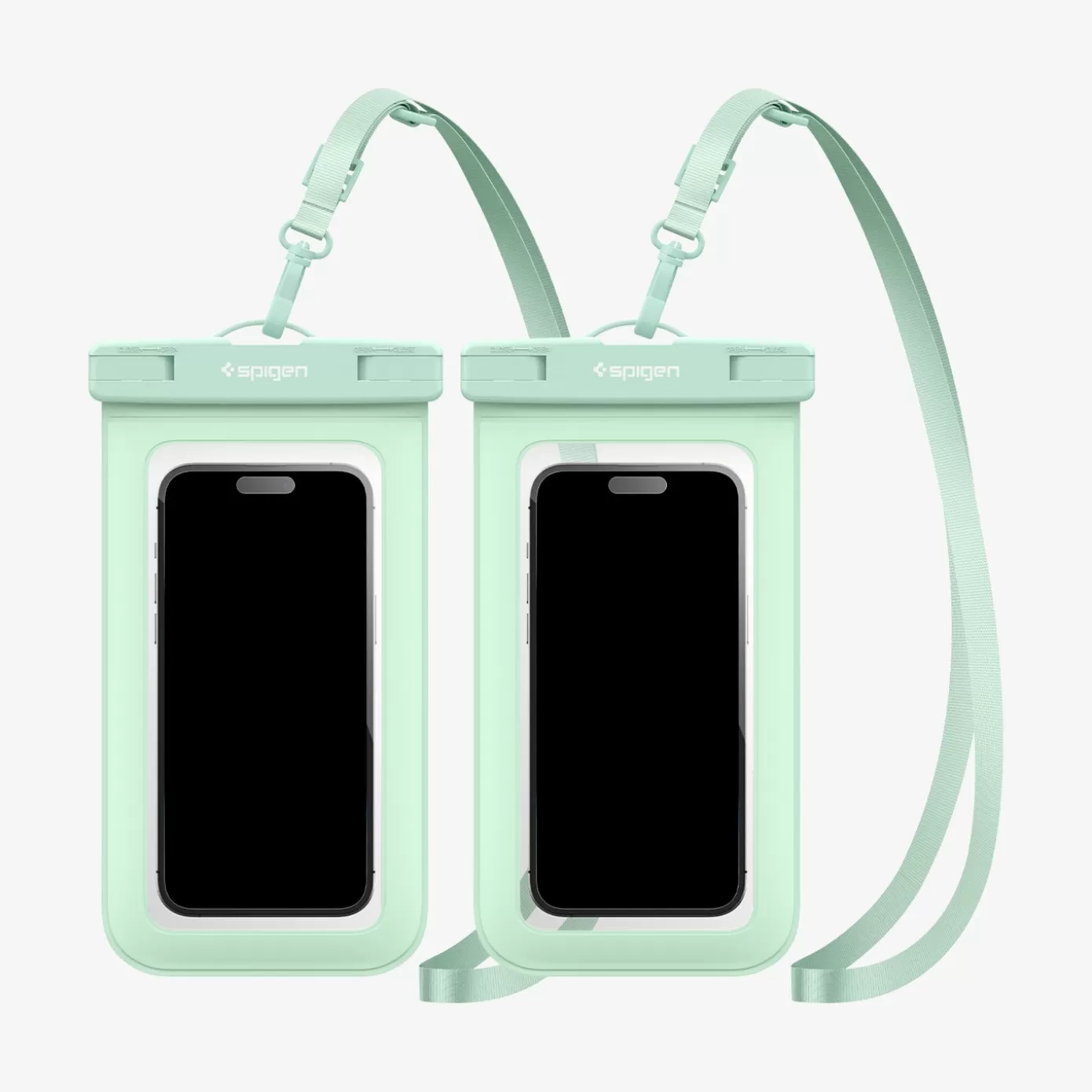 Spigen Travel Accessories | AquaShield Case (2 Pack) Mint