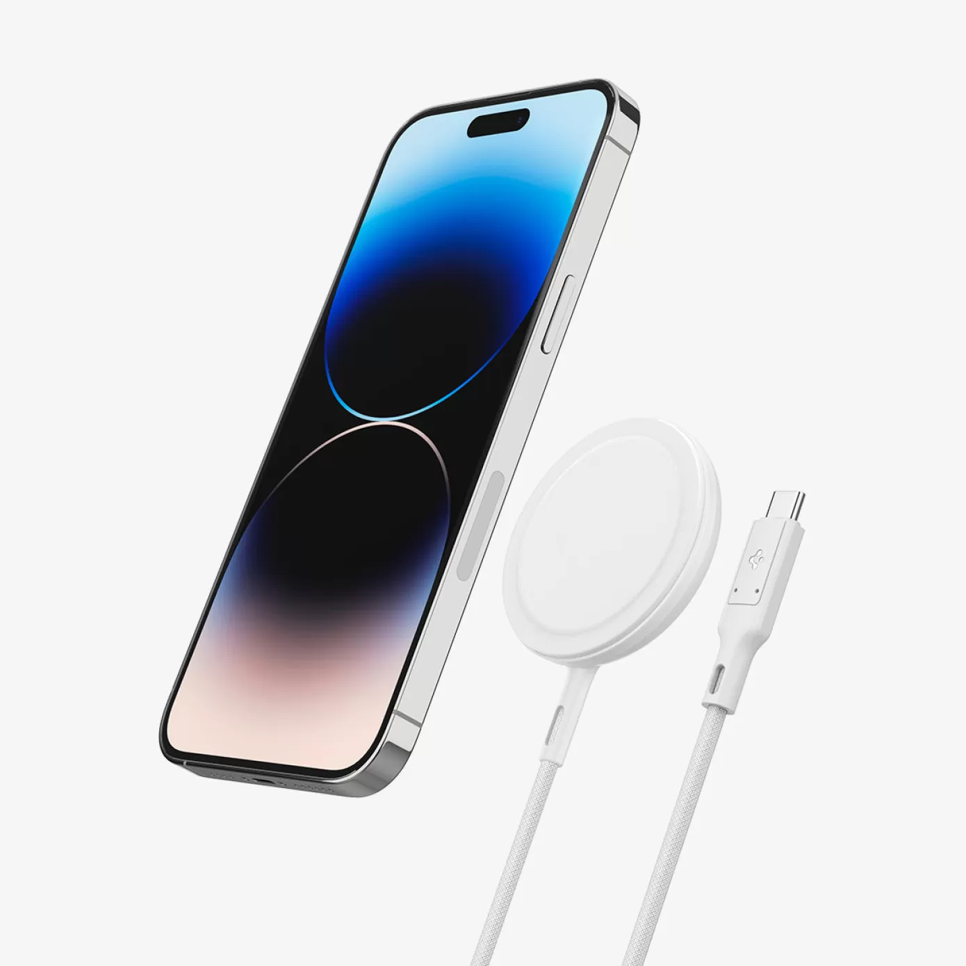 Spigen Chargers·Wireless Chargers | ArcField™ Kickstand | 15W (MagFit) White