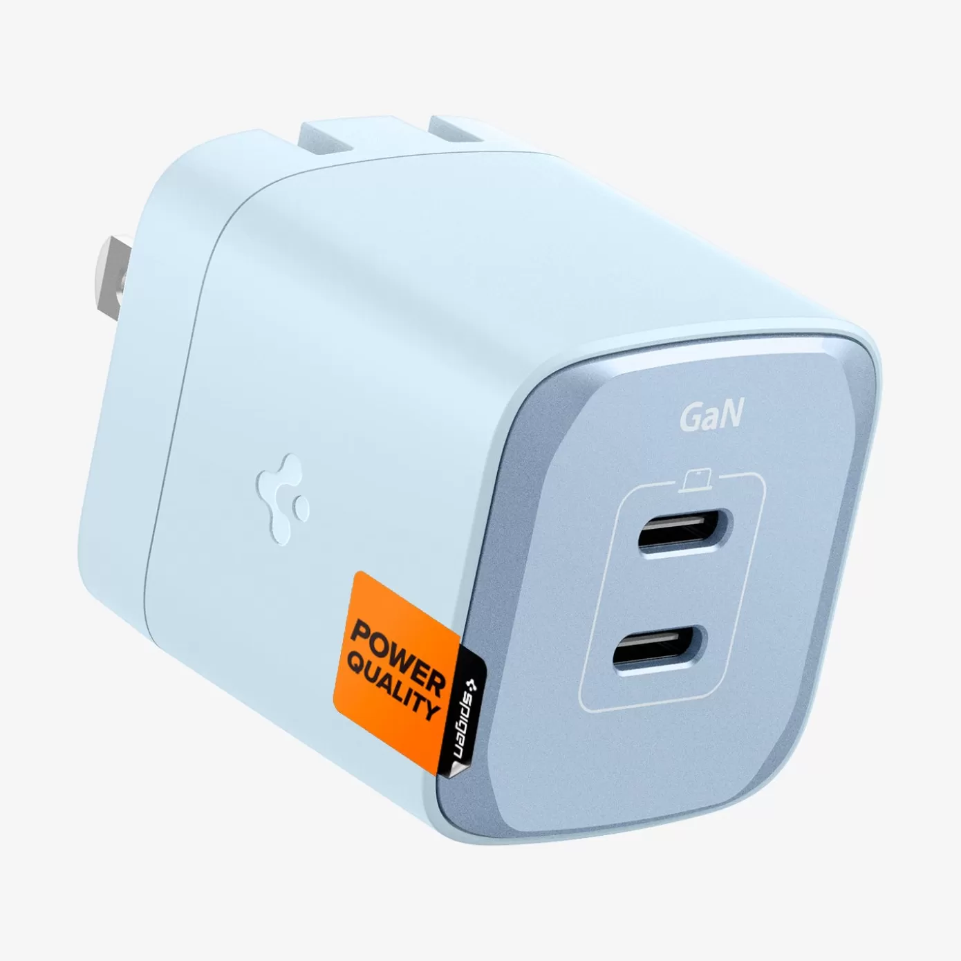 Spigen Chargers·Wall Chargers | ArcStation™ Pro GaN Dual Port | 45W Sierra Blue
