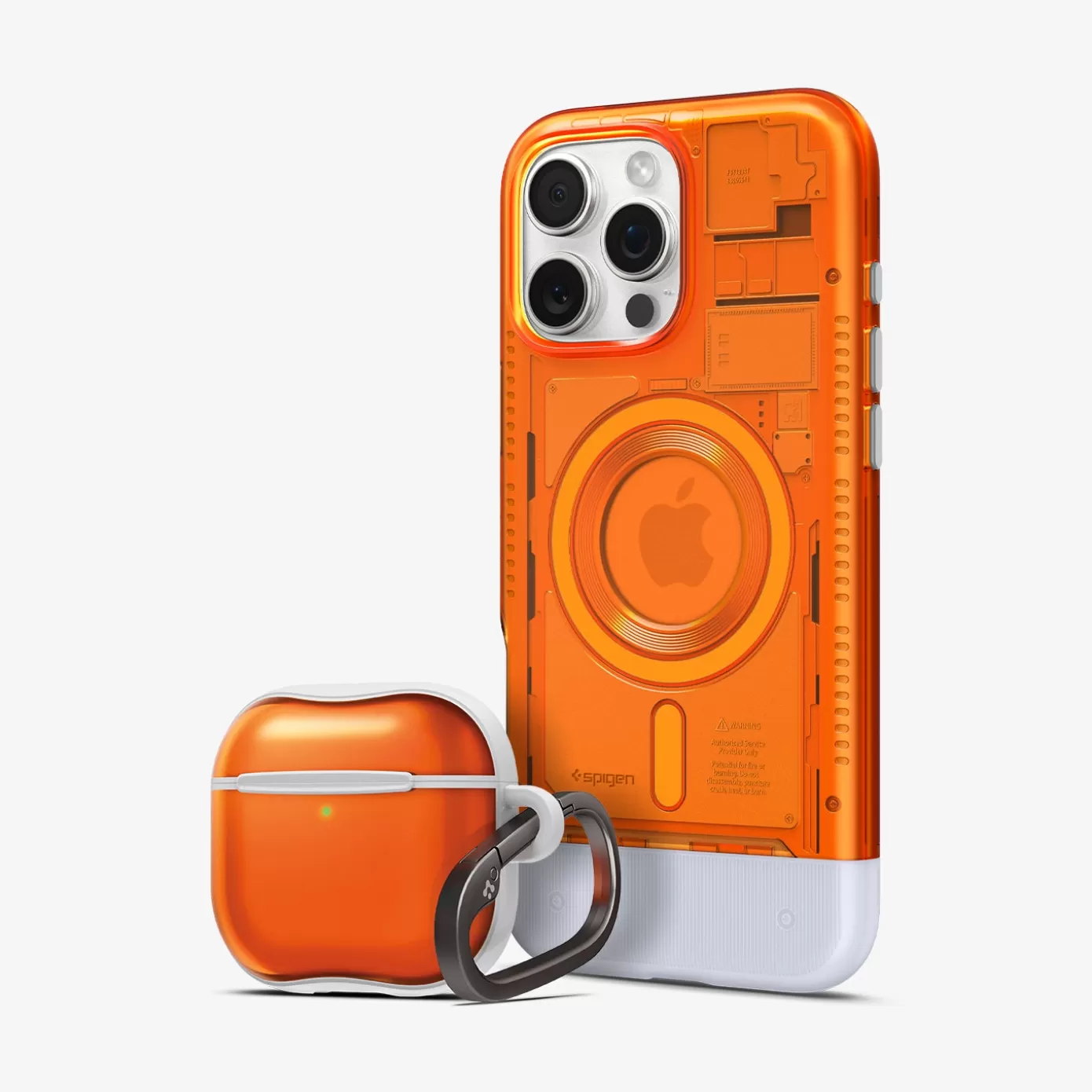 Spigen Iphone·Iphone 16 Pro Max | Iphone·Iphone 16 Pro | Classic C1 AirPods Set Tangerine