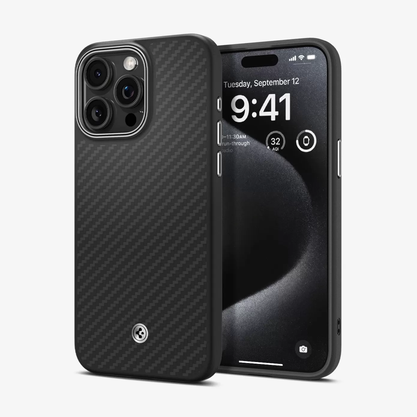 Spigen Iphone·Iphone 15 Pro Max | Iphone·Iphone 15 Pro | Enzo Aramid (MagFit) Matte Black