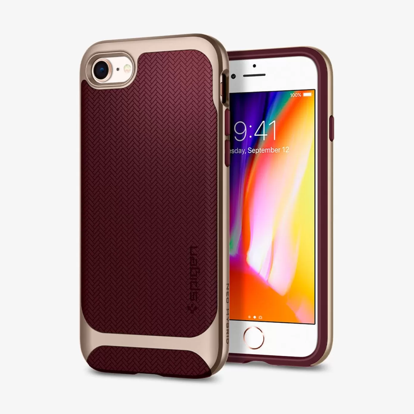 Spigen Iphone·More Iphone Series | Herringbone™ (Neo Hybrid) Burgundy