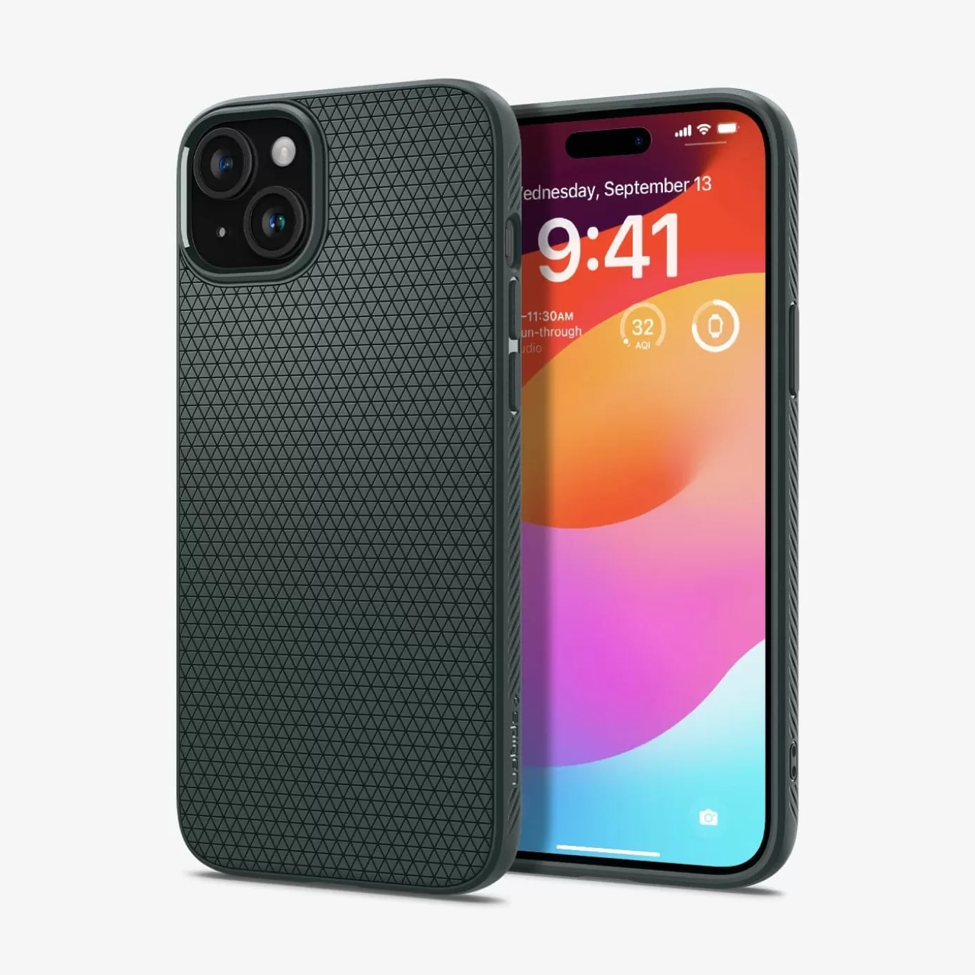 Spigen Iphone·Iphone 15 Pro Max | Iphone·Iphone 15 Pro | Liquid Air Abyss Green
