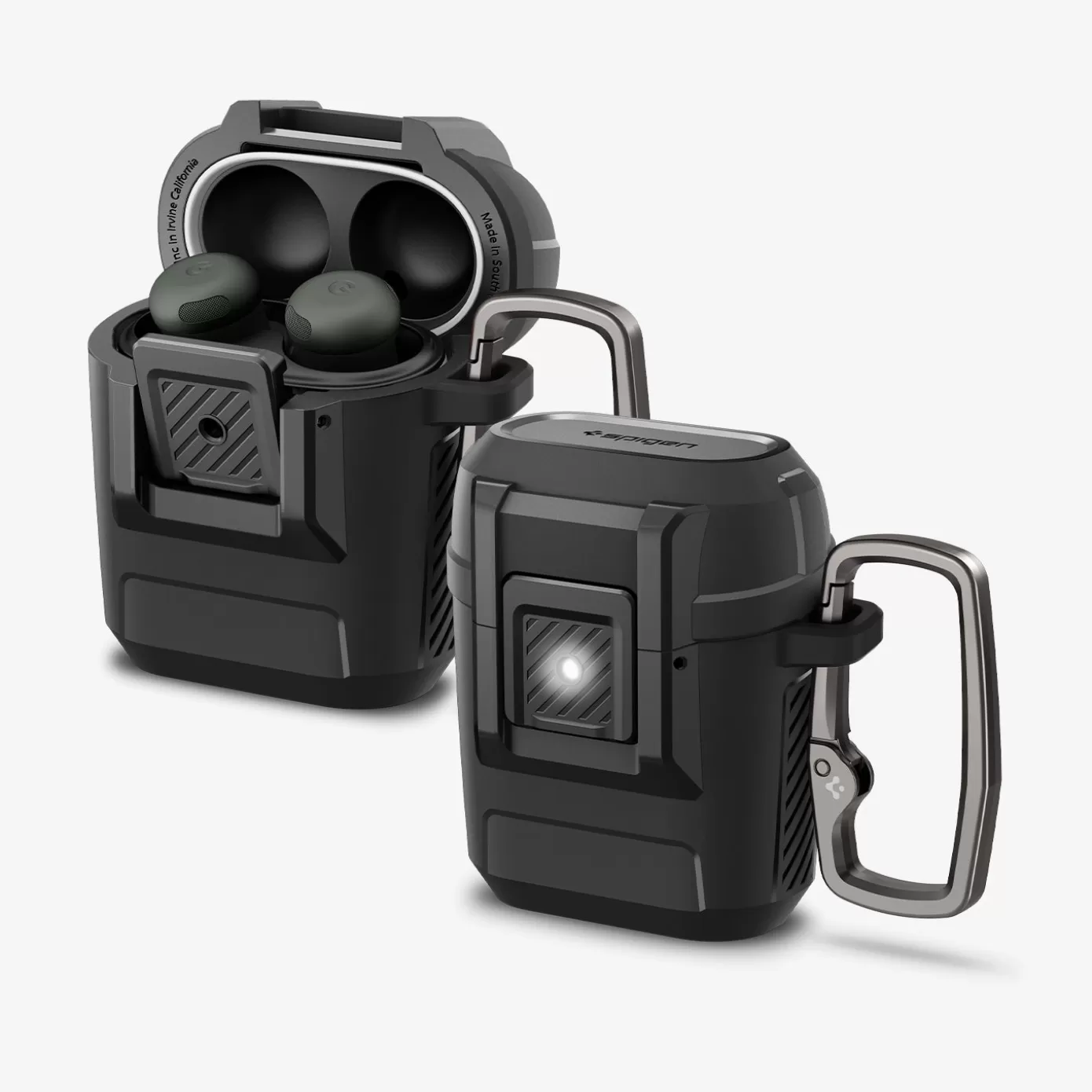 Spigen Pixel Buds | Lock Fit Matte Black