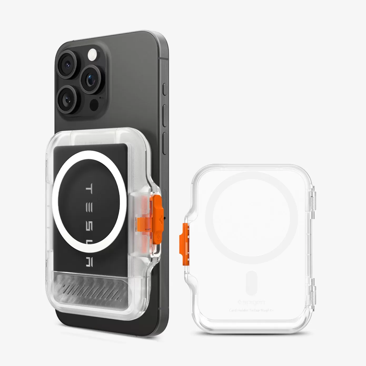 Spigen Wallets | MagSafe Card Holder Tintap (MagFit+) Frost Clear