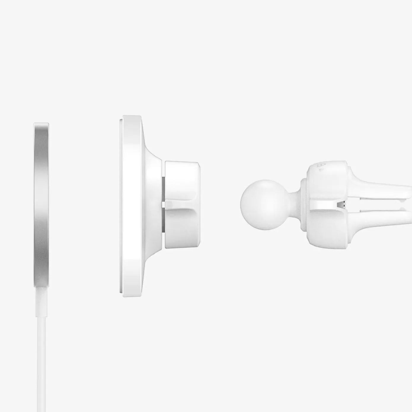 Spigen Mounts | MagSafe Charger | Air Vent Mount (MagFit) White