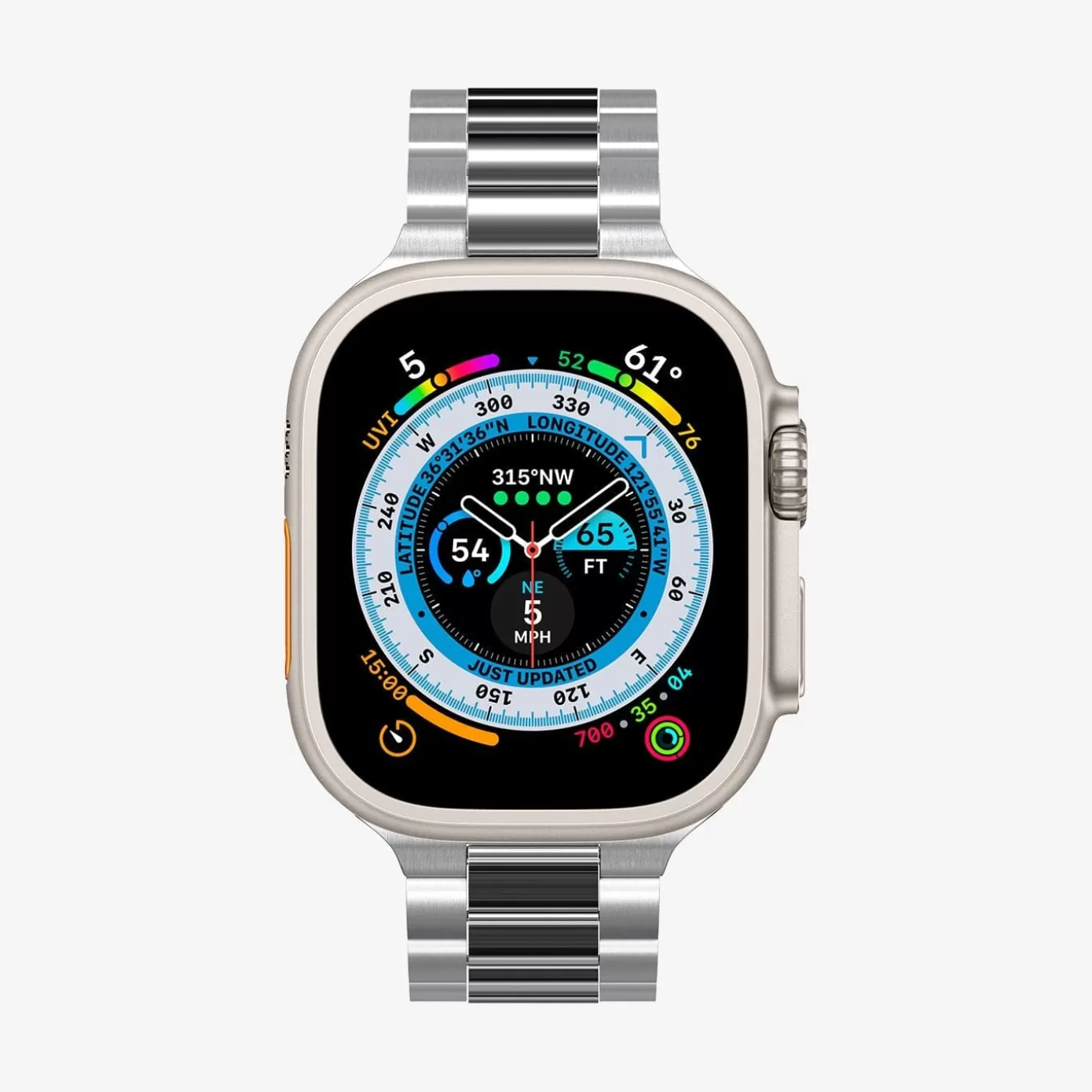 Spigen Apple Watch·Apple Watch Ultra Series | Apple Watch·Apple Watch 10 Series | Modern Fit 316L Band Silver
