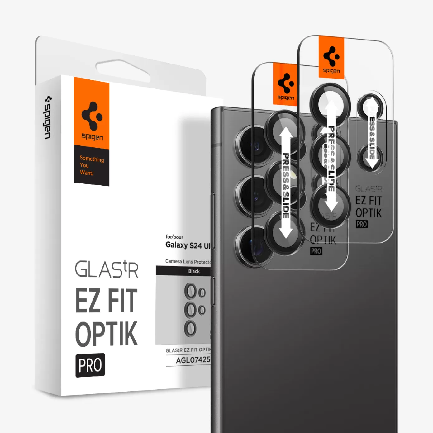 Spigen Galaxy S·Galaxy S24 Fe | Galaxy S·Galaxy S24 Ultra | Optik Pro EZ Fit Black