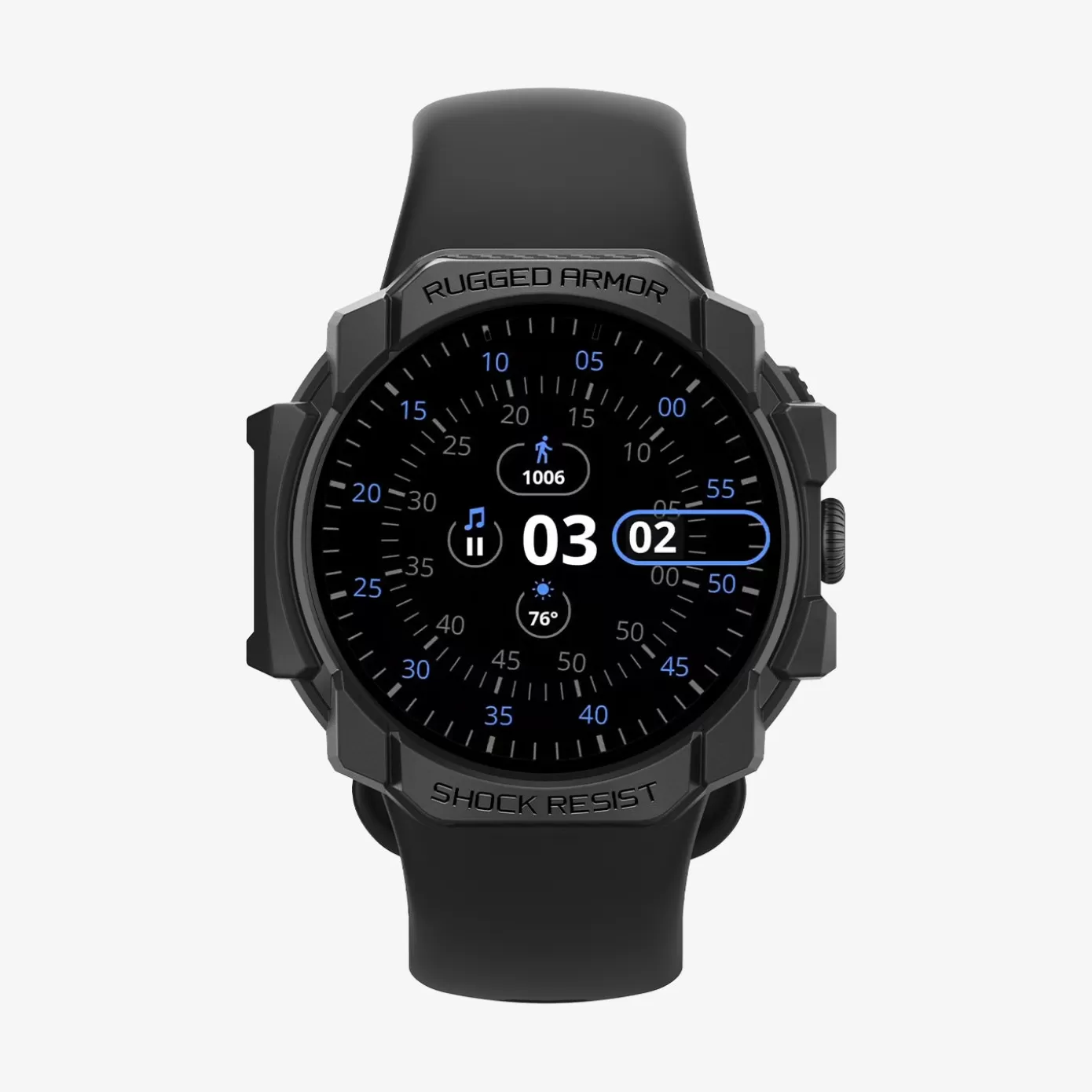 Spigen Pixel Watch | Rugged Armor Matte Black