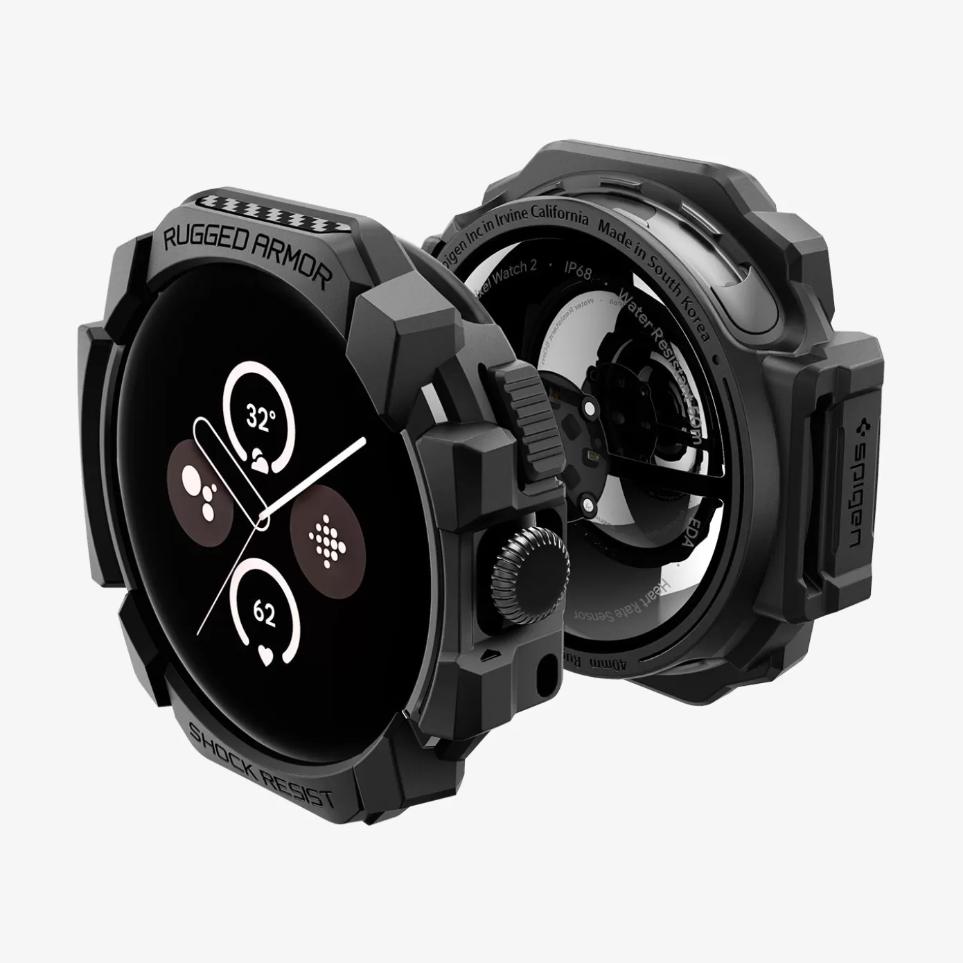 Spigen Pixel Watch | Rugged Armor Matte Black