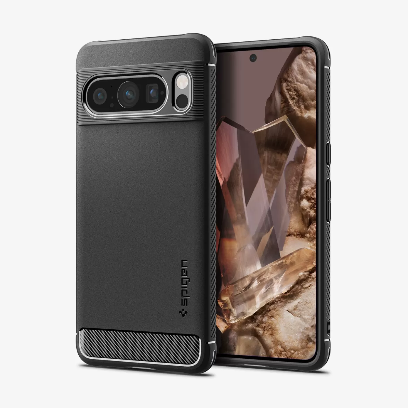 Spigen Pixel Phone·Pixel 8A | Pixel Phone·Pixel 8 Pro | Rugged Armor Matte Black