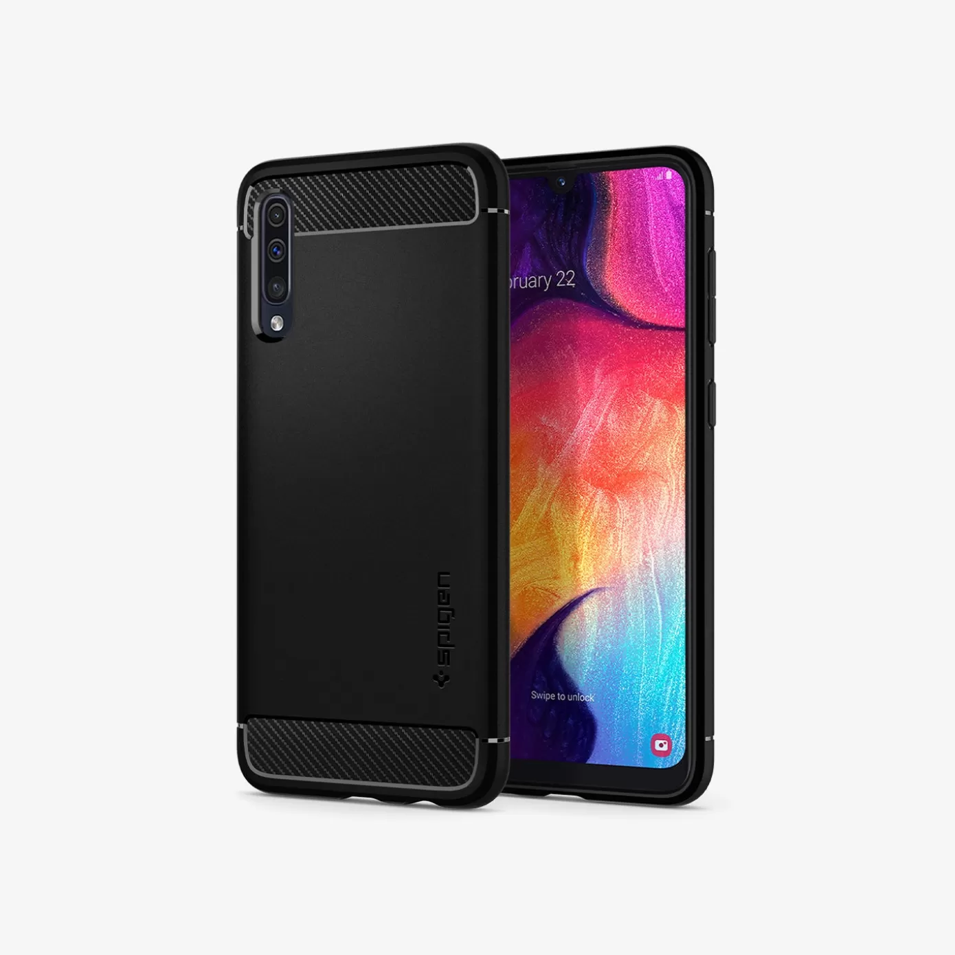 Spigen Galaxy A | Rugged Armor Matte Black