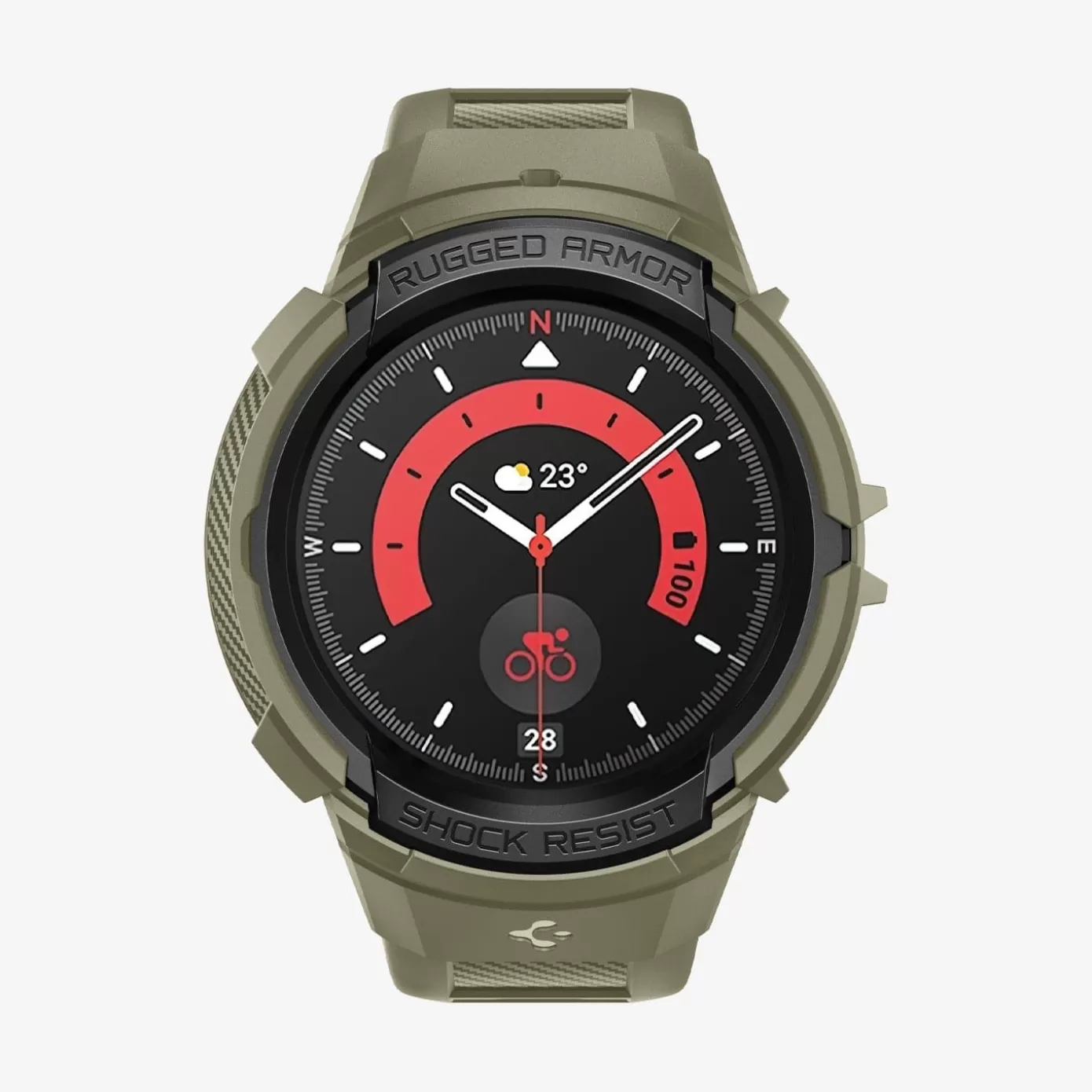 Spigen Galaxy Watch | Rugged Armor Pro Vintage Khaki