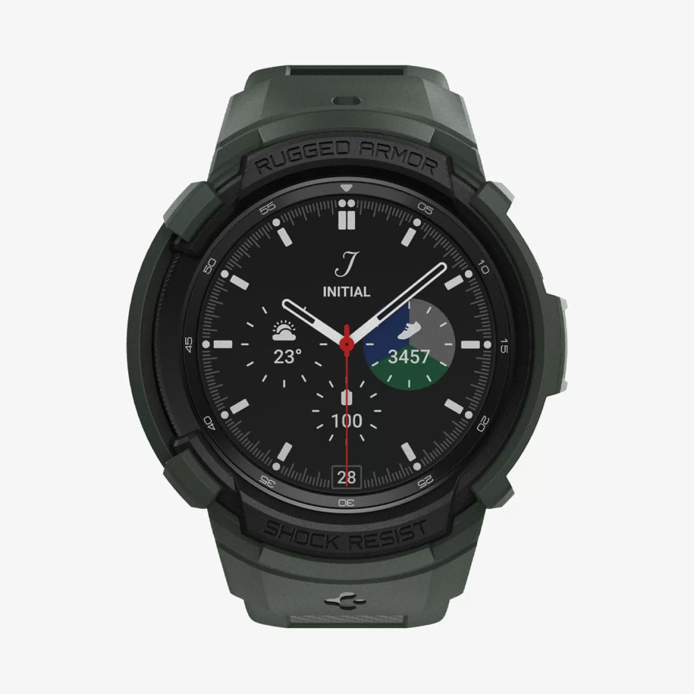 Spigen Galaxy Watch | Rugged Armor Pro Military Green