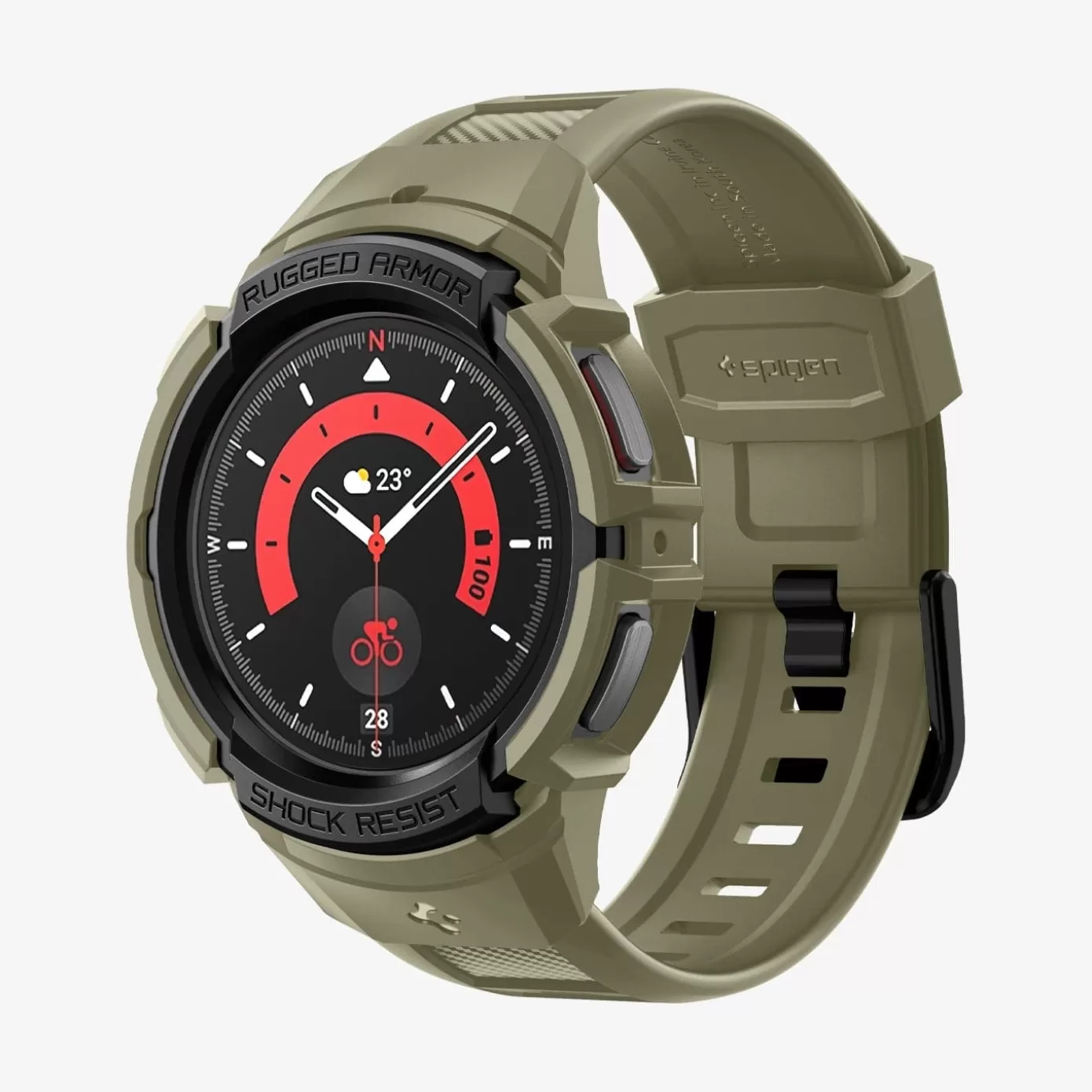 Spigen Galaxy Watch | Rugged Armor Pro Vintage Khaki