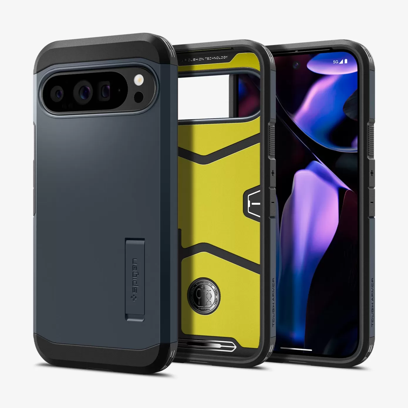 Spigen Pixel Phone·Pixel 9 Pro Xl | Pixel Phone·Pixel 9 Pro | Tough Armor Metal Slate