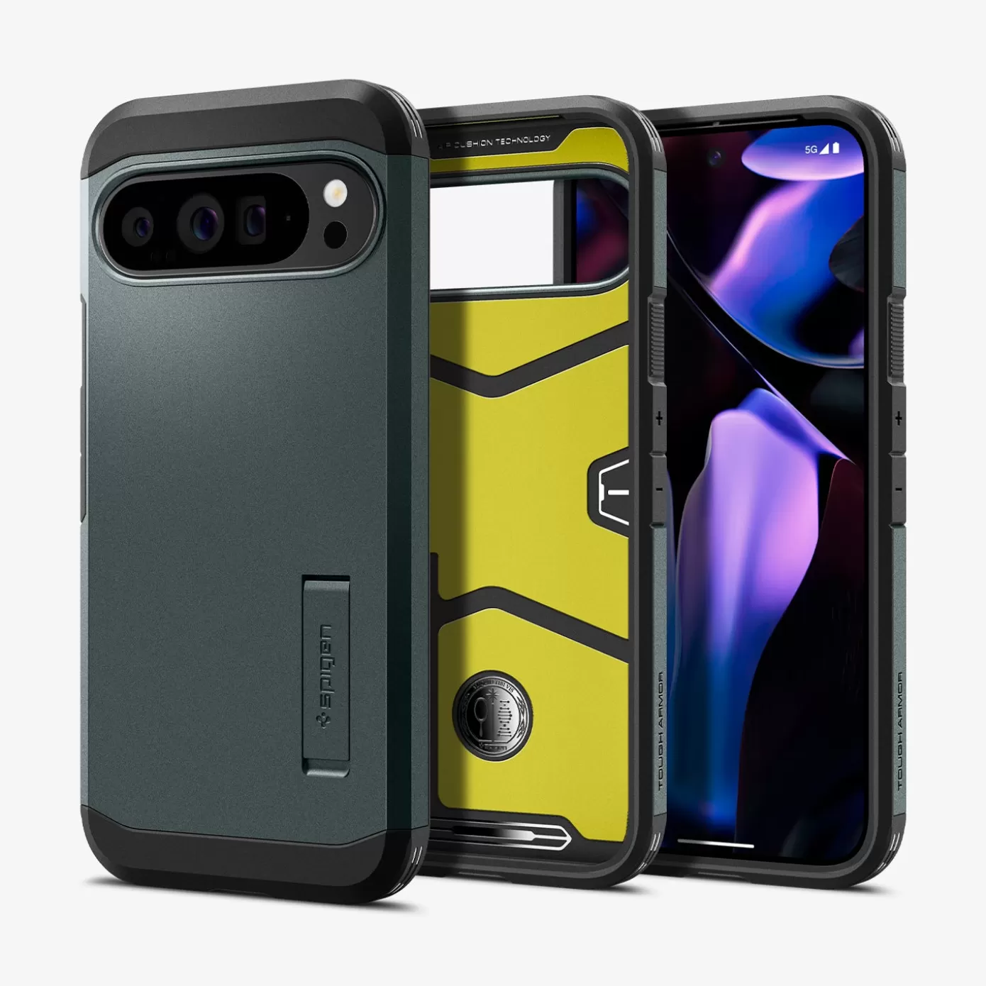 Spigen Pixel Phone·Pixel 9 Pro Xl | Pixel Phone·Pixel 9 Pro | Tough Armor Abyss Green