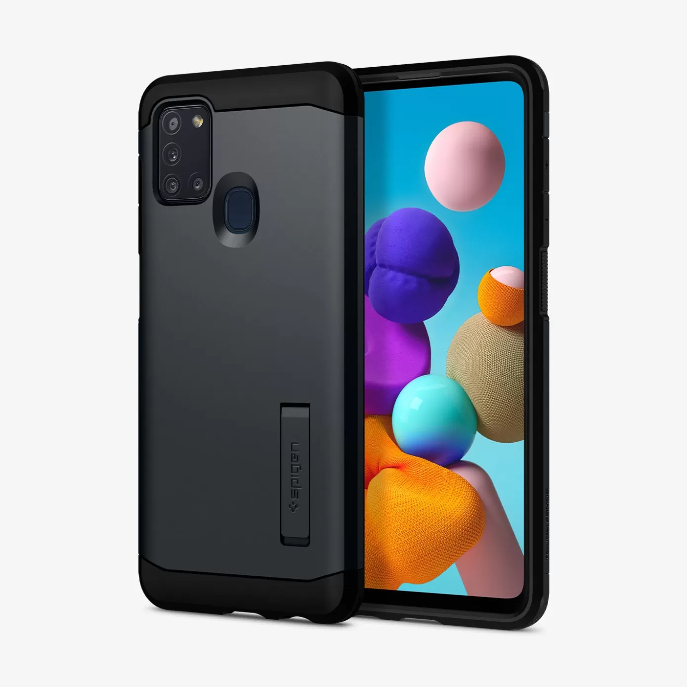Spigen Galaxy A | Tough Armor Metal Slate