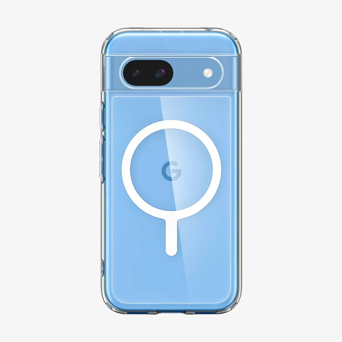 Spigen Pixel Phone·Pixel 8A | Pixel Phone·Pixel 8 Pro | Ultra Hybrid Metal Ring (MagFit) White