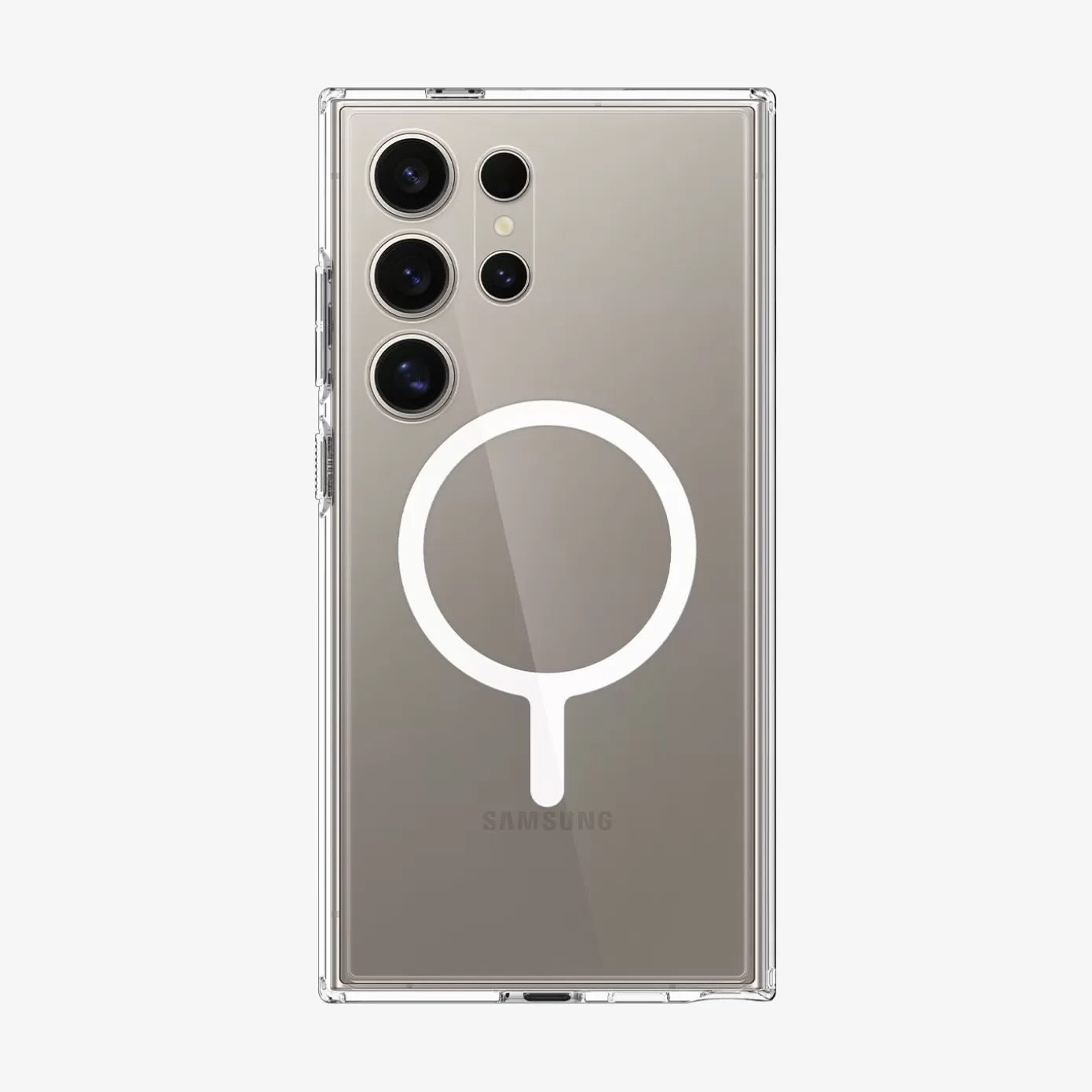 Spigen Galaxy S·Galaxy S24 Fe | Galaxy S·Galaxy S24 Ultra | Ultra Hybrid Metal Ring (MagFit) White