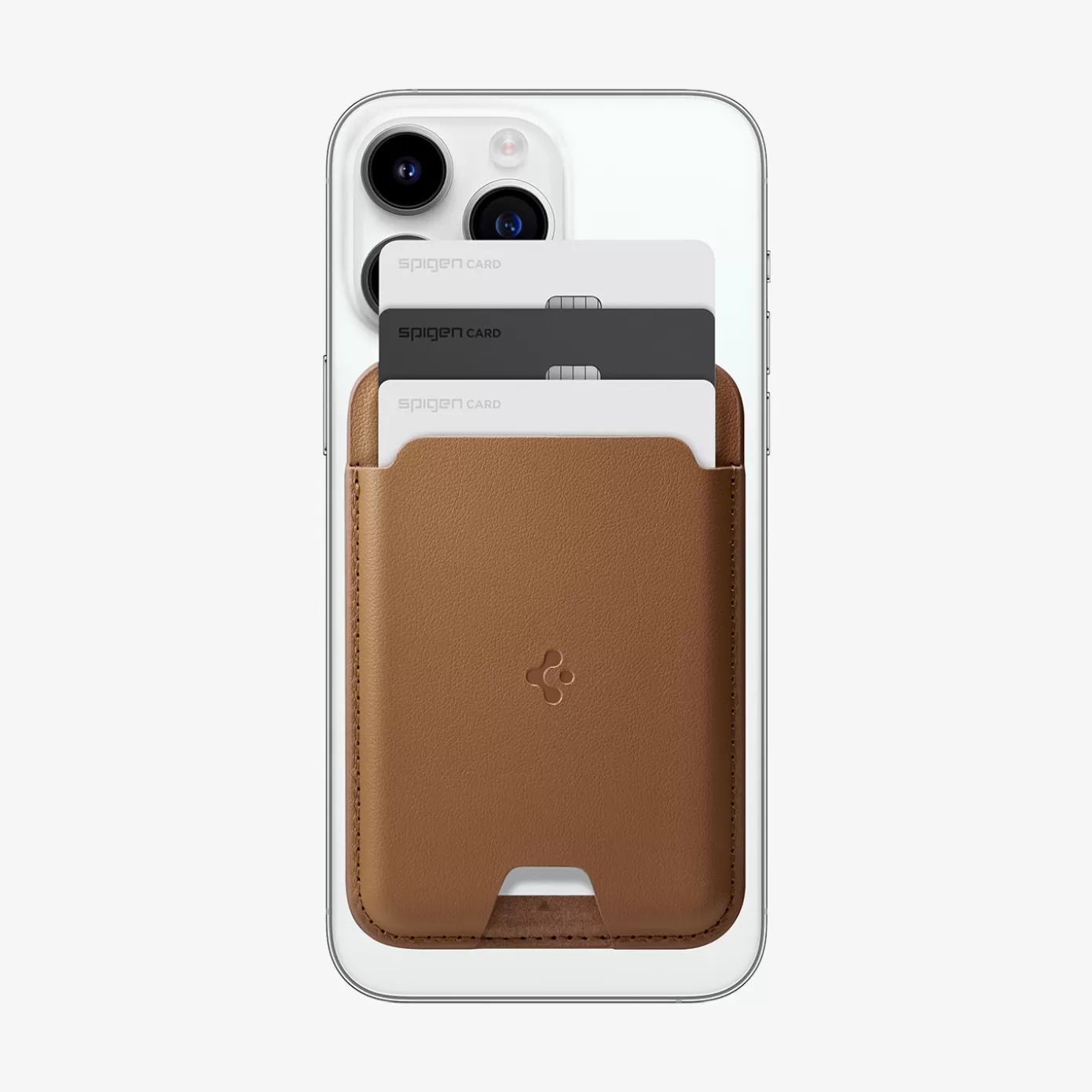Spigen Wallets | Valentinus | 3 Cards (MagFit) Brown