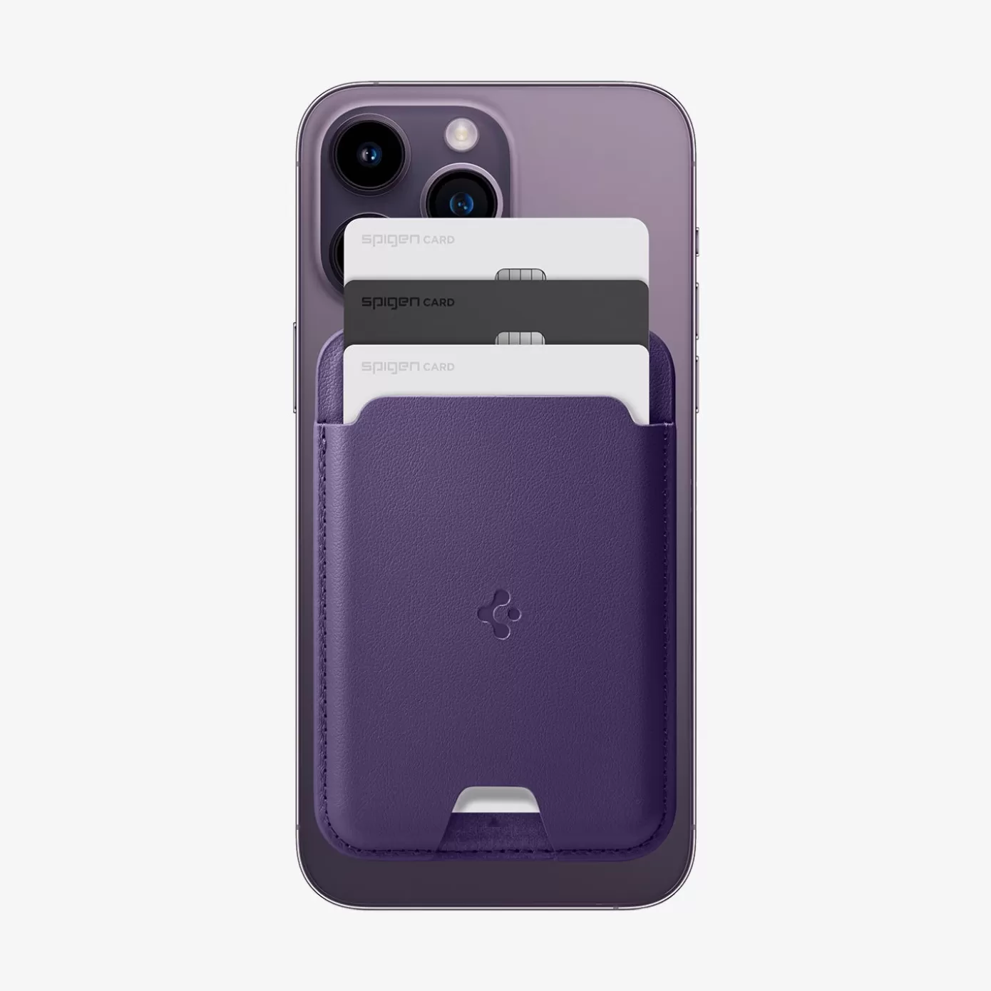 Spigen Wallets | Valentinus | 3 Cards (MagFit) Purple