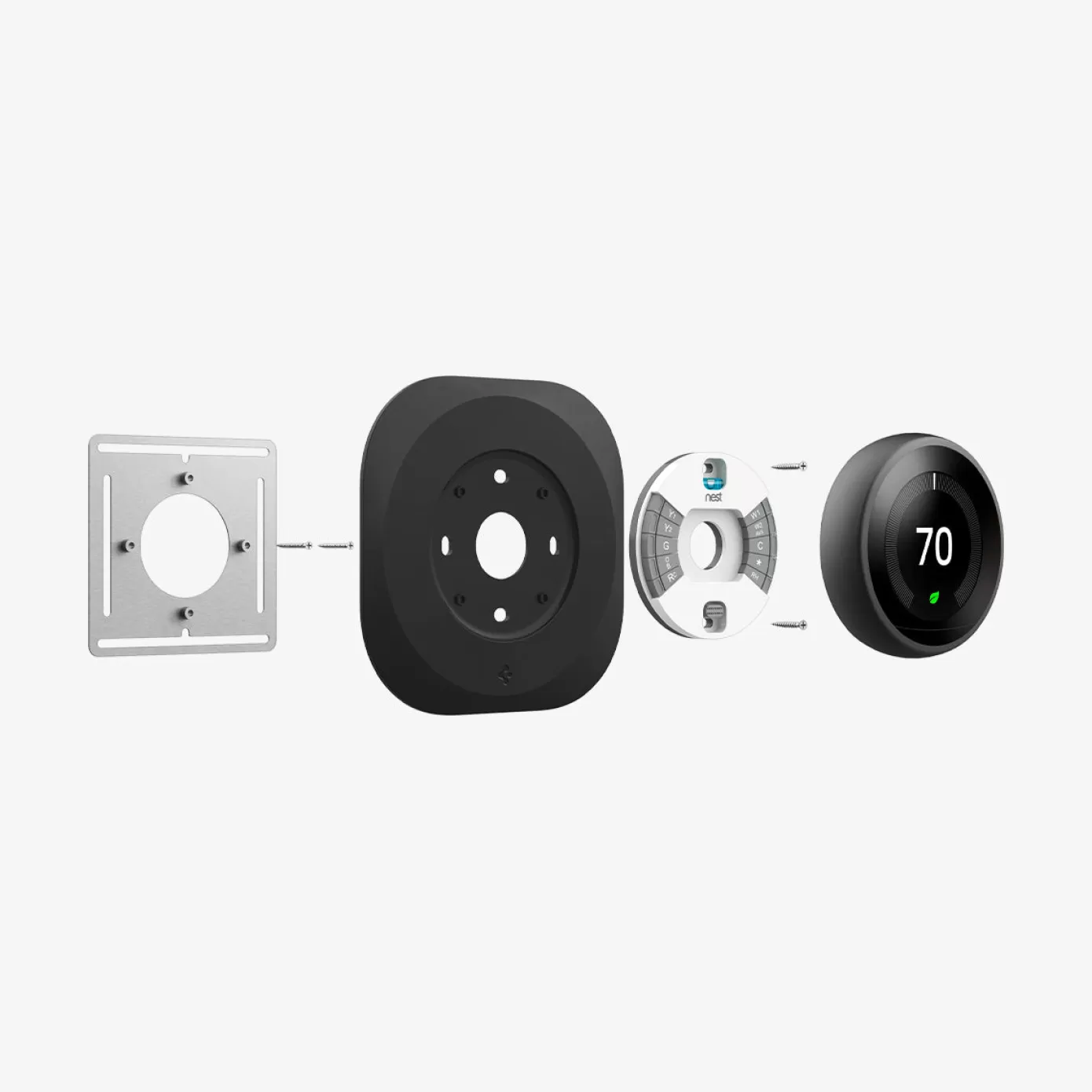 Spigen Smart Home | Wall Plate Matte Black