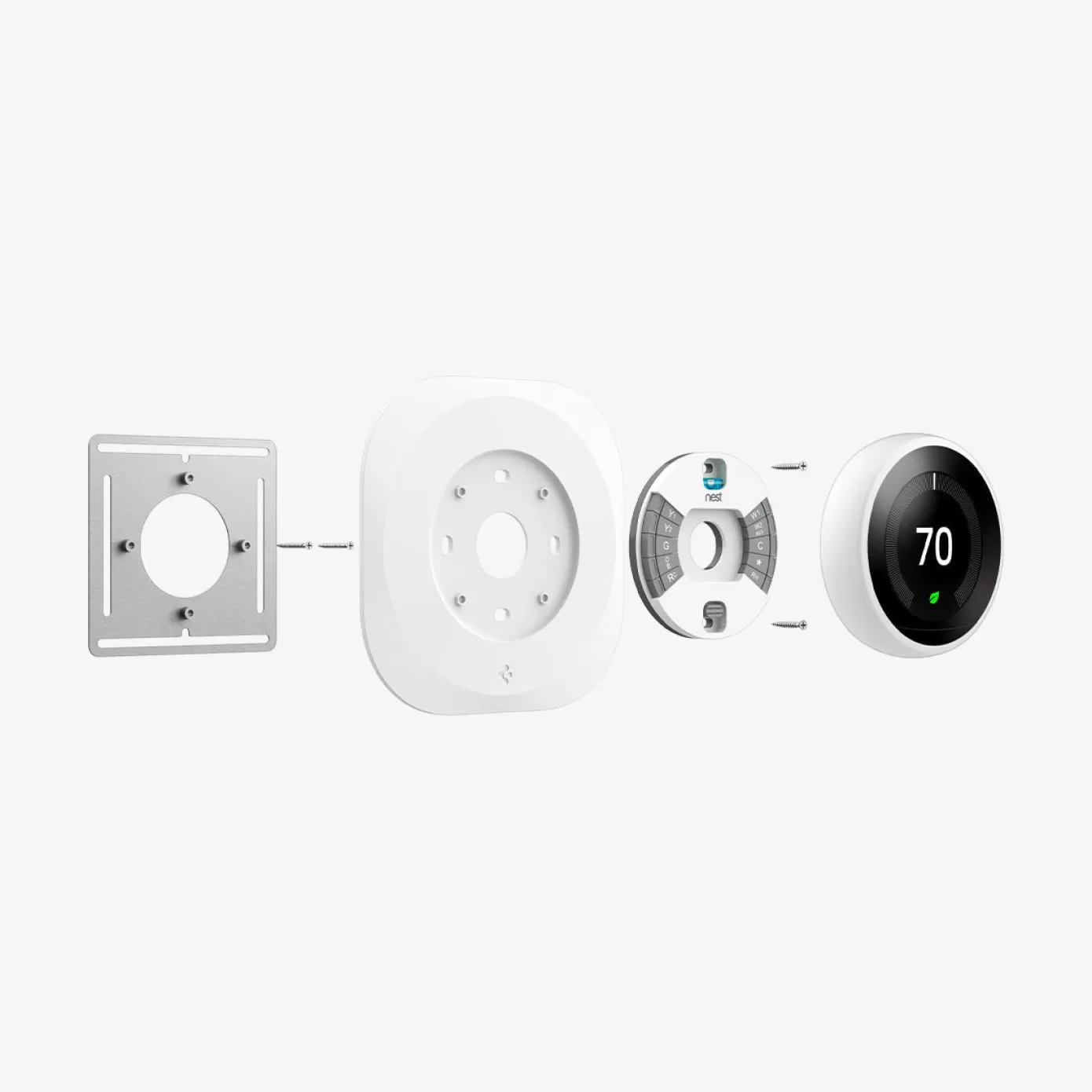 Spigen Smart Home | Wall Plate Matte White